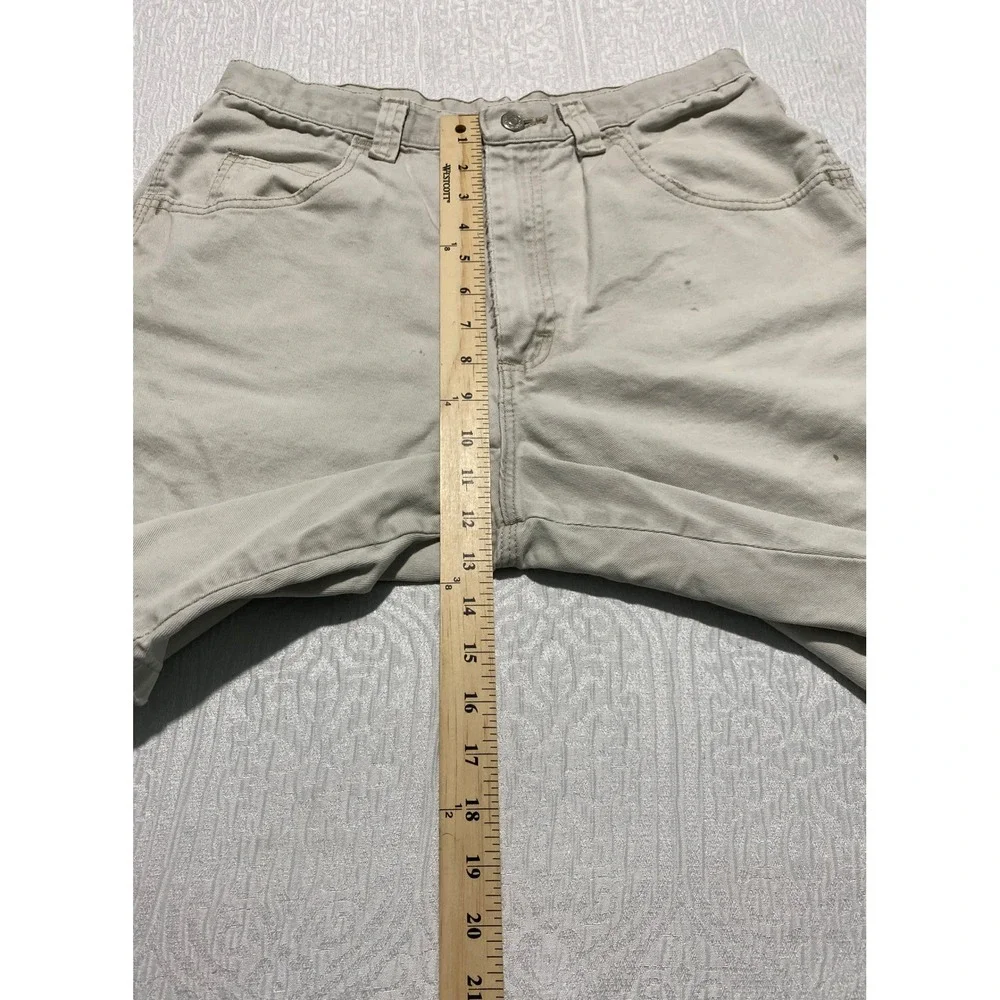 Wrangler Mens Jean‎ Shorts Cream Cotton Canvas Workwear Utility